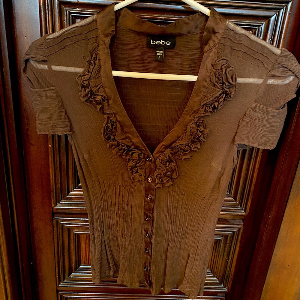 Bebe Sheer Blouse